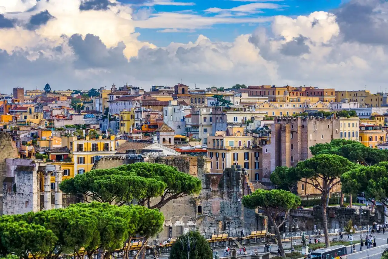 Vista panorámica de Roma